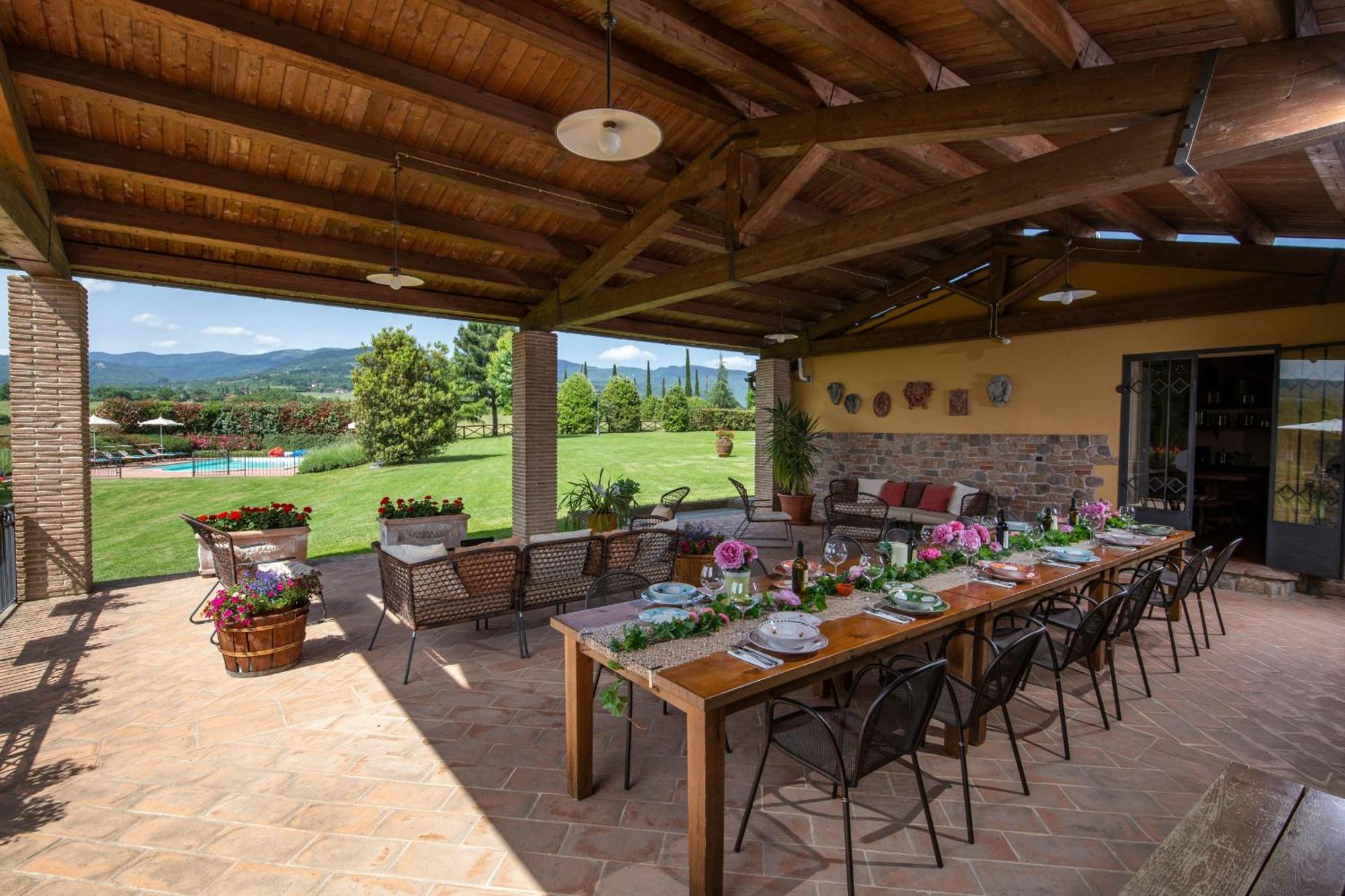 Villa La Cornice - Homelike Villas Bibbiena Exterior photo
